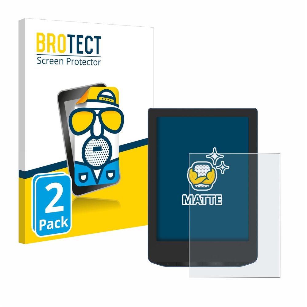 BROTECT 2-Pack Screen Protector Anti-Glare Compatible with Pocketbook Verse Pro Screen Protector Matte, Anti-Fingerprint Protection Film