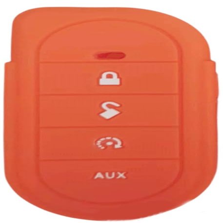 Tolxh #7656V #7856V Orange Remote Control V2 Soft Silicone Protective Cover Quality Durable New Replacement Parts for Viper