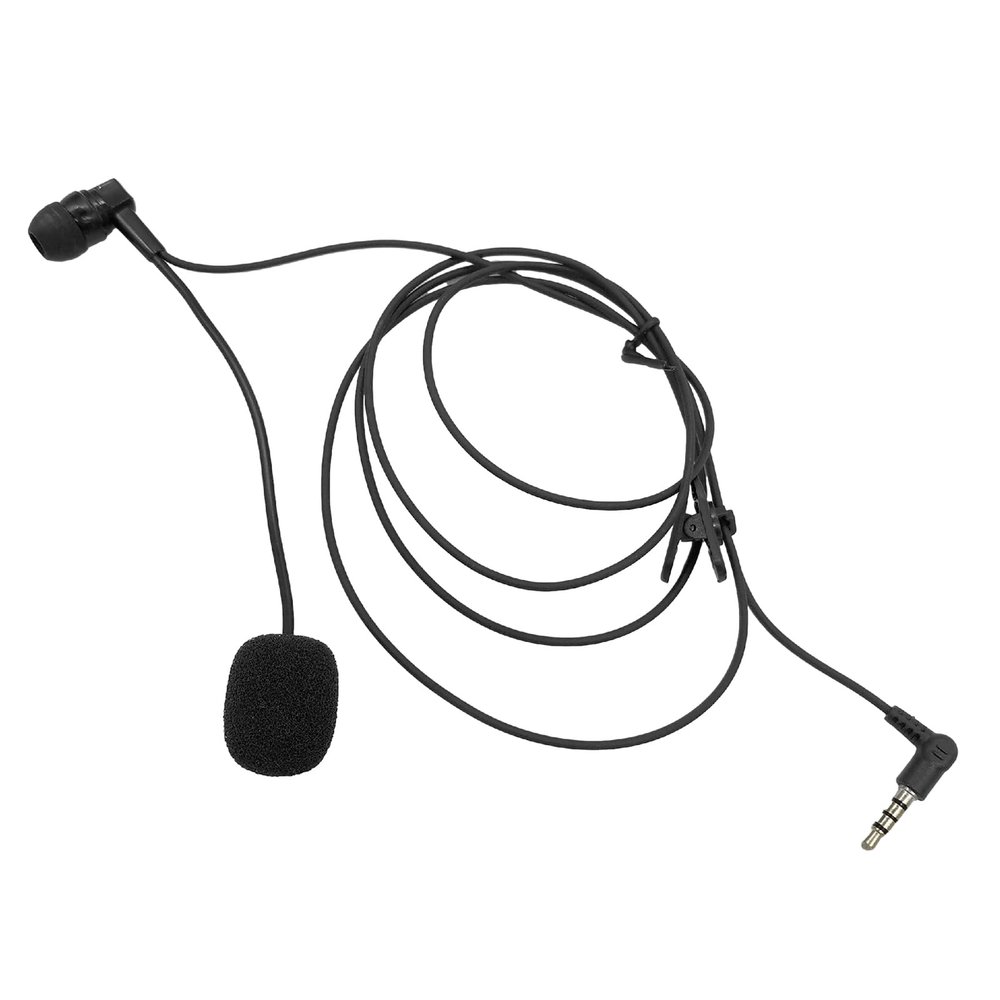 Pdflie V6 V4 Soccer Referee Communication Headset 3.5mm Wired, Replacement for Ejeas-v6 Pro Headset in Ear, Fbim Earpiece with Mic, 3.5 mm Football Coach Earphone