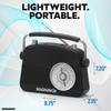 Magnavox Retro Dual Alarm Clock FM Radio - Bluetooth Wireless Technology, LCD Display, Snooze & Sleep Timer - Ideal for Home, Bedroom & Office (Black) view 4
