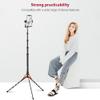 Andoer SL25-5 85.03 Inch 5 Sections Folding Tripod Stand with 1/4 and 3/8 Inch Screw Compatible with Camera Phone Gimbal LED Light, Adjustable Load Capacity 5kg view 2