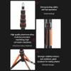 Andoer SL25-5 85.03 Inch 5 Sections Folding Tripod Stand with 1/4 and 3/8 Inch Screw Compatible with Camera Phone Gimbal LED Light, Adjustable Load Capacity 5kg view 3