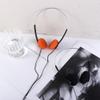 Retro Headphones Under Wire Headphone Music Mp3 Walkman Portable Wired Small Headphones Costume Accessory Photo Props(Black) view 3