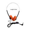 Retro Headphones Under Wire Headphone Music Mp3 Walkman Portable Wired Small Headphones Costume Accessory Photo Props(Black) view 4