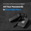 Atlancube Offline Password Keeper  Secure Bluetooth Drive with Autofill, Store 1,000 Credentials, Military-Grade Encryption for Safe Password Management (Black) view 2