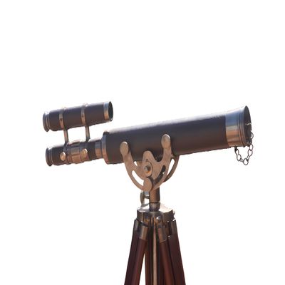 Victorian Marine Antique Floor Standing Brass Telescope Navy Adjustable Vintage Home Decor by Mary Nautical