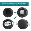 2 Pack AirTag Holder for Kids Shoelaces, Hidden Silicone Air Tag Case Holder for Children Shoes Shoestring (Black, White) view 2