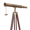 Mary Nautical Marine Navy Telescope Solid Brass Antique Brass Telescope with Wooden Tripod Adjustable Brown Stand. view 1