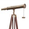 Mary Nautical Marine Navy Telescope Solid Brass Antique Brass Telescope with Wooden Tripod Adjustable Brown Stand. view 2
