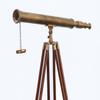 Mary Nautical Marine Navy Telescope Solid Brass Antique Brass Telescope with Wooden Tripod Adjustable Brown Stand. view 3