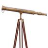 Mary Nautical Marine Navy Telescope Solid Brass Antique Brass Telescope with Wooden Tripod Adjustable Brown Stand. view 4