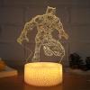 TSKVT Superhero Toy Kids Night Light, Black Panther Superhero Night Light Toy for 4 5 6 7 8 Year olds, Kids 3D Lights 16 Colors Dimmable, Charging with Remote Control and Touch Looks Great view 2