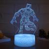 TSKVT Superhero Toy Kids Night Light, Black Panther Superhero Night Light Toy for 4 5 6 7 8 Year olds, Kids 3D Lights 16 Colors Dimmable, Charging with Remote Control and Touch Looks Great view 4