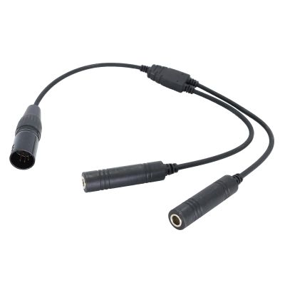 DAGIJIRD Connect General Aviation Headset Adapter GA Dual Plug for Airbus 5 Pin XLR Headset Adapter