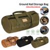 Opaeroo Tent Stake Tool Bag Portable Tent Peg Nails Carry Bag Waterproof Canvas Ground Nail Tool Bag Organizer Camping Supplies Black view 2