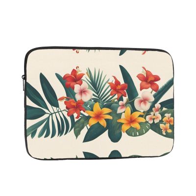 YYHWHJDE Tropical Flowers Portable Laptop Sleeve Bag > 13 inch Business trip, travel, office, etc. for daily use.
