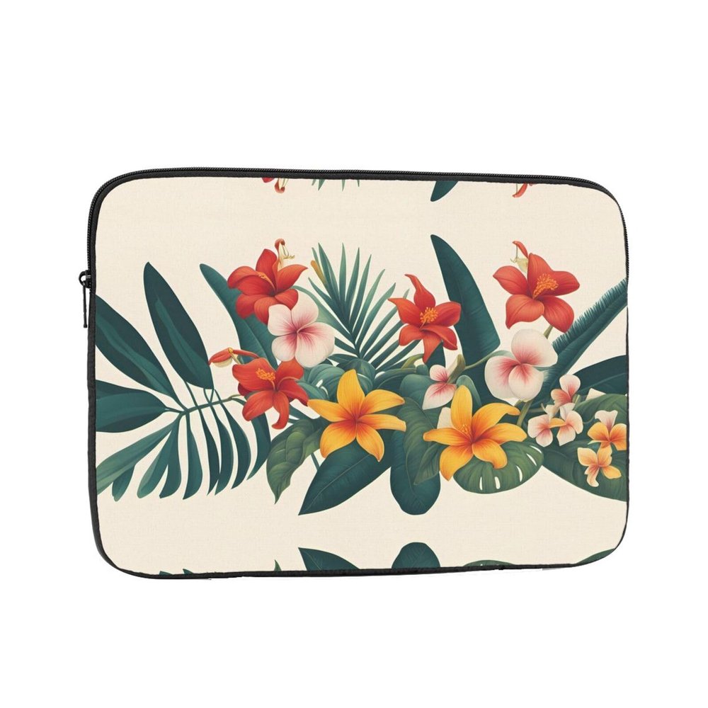 YYHWHJDE Tropical Flowers Portable Laptop Sleeve Bag > 13 inch Business trip, travel, office, etc. for daily use.