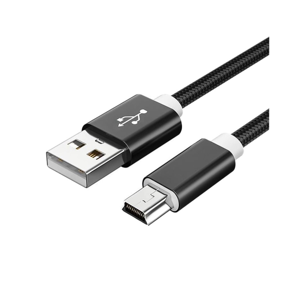3M 1M USB 5 Pin Cable M1ni USB to USB Fast Data Chag Short Cable Fit Compatible MP3 MP4 Player Car DVR Digital Camera HDD (Size : 1m, Color : Black)