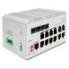 DIGITUS Network Switch - 12-port Gigabit Ethernet - 8x RJ45 + 4x SFP/RJ45 combo - L2 managed - 10/100/1000 Mbit/s - DIN rail mounting - Industrial series - white view 1