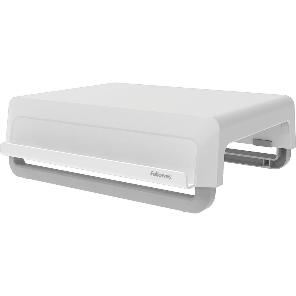 Fellowes Monitor Stand for Desk - Breyta 100% Recyclable Monitor Stand for the Home and Office - Ergonomic Portable Monitor Stand with 3 Height Settings  White