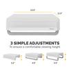 Fellowes Monitor Stand for Desk - Breyta 100% Recyclable Monitor Stand for the Home and Office - Ergonomic Portable Monitor Stand with 3 Height Settings  White view 4
