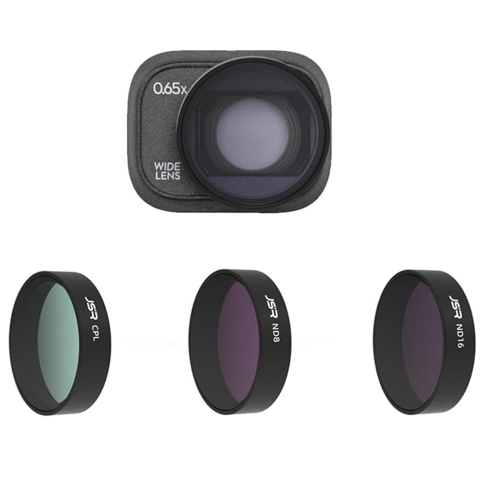 Coyktonty Lens Filter for DJI Mini 4 Pro (Wide-Angle Lens+ CPL+ND8+ND16)