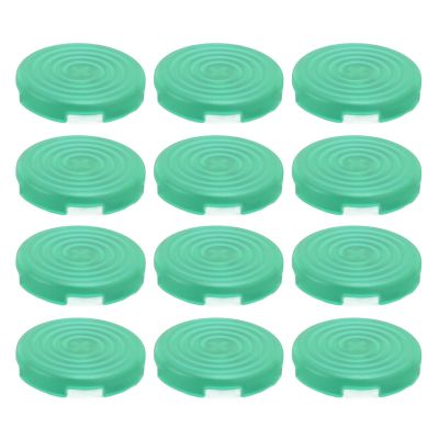 12pcs Caps for 30mm Clear Keycaps Press Covers, Compatible for Cherry, for TTC, for Akko, for Cross Switches (Green)