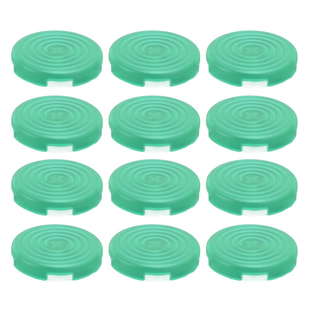 12pcs Caps for 30mm Clear Keycaps Press Covers, Compatible for Cherry, for TTC, for Akko, for Cross Switches (Green)