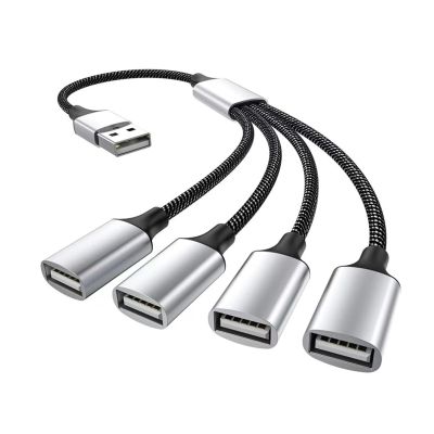 USB Type C Hub Extensions 4 Port USB Cable Splitter OTG High Speed Transfer Adapter Portable Converter Fit Compatible PC Lap (Color : 4IN1 USB Edition)