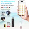 AP439 5-in-1 Lightning to USB Adapter - SD/TF Card Reader for iPhone, iPad, MacBook, Samsung, Android - USB 3.0, Memory Card Viewer view 3