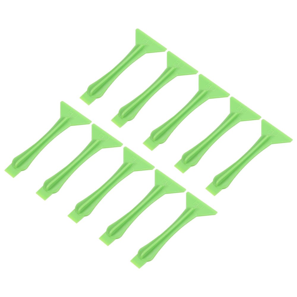 MECCANIXITY 10pcs Universal Plastic Stick Spudger Crowbar Double Head Pry Opening Tools for Cellphone Mobile Phone Tablet Laptop PC Repair, Green