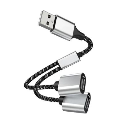 USB Type C Hub Extensions 4 Port USB Cable Splitter OTG High Speed Transfer Adapter Portable Converter Fit Compatible PC Lap (Color : 2IN1 USB Edition)