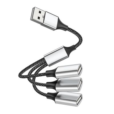 USB Type C Hub Extensions 4 Port USB Cable Splitter OTG High Speed Transfer Adapter Portable Converter Fit Compatible PC Lap (Color : 3IN1 USB Edition)