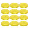 12pcs Caps for 30mm Clear Keycaps Press Covers, Compatible for Cherry, for TTC, for Akko, for Cross Switches (Yellow) view 1