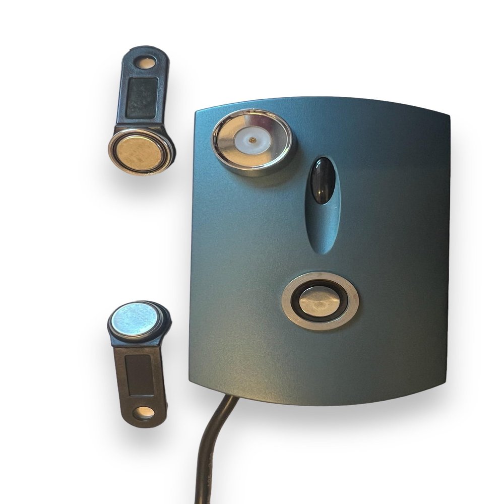 Non Magnetic IButton USB Reader with Keyboard Emaulation (Plug and Play no Drivers Required)