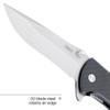 CRKT Drifter Everyday Carry Folding Knife: Drop Point with D2 Steel Blade, G10 Handle, Liner Lock, 6450D2 view 3