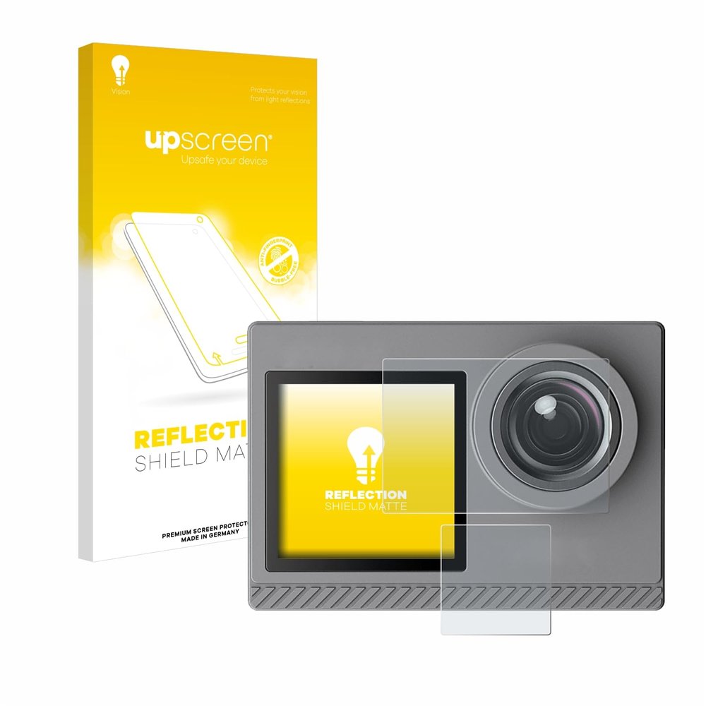 upscreen Anti-Glare Screen Protector compatible with Akaso Brave 4 Pro Protection Film Matte