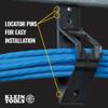 Klein Tools 450-500 1-Inch J-Hooks, Cable Management System with Lockable Latch for Extension Cords, Conduit, Fiber, Ethernet Cables, 6-Piece view 3