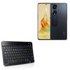 BoxWave Keyboard Compatible with Oppo Reno8 T - SlimKeys Bluetooth Keyboard, Portable Thin with Chiclet-Style Keys - Jet Black view 1