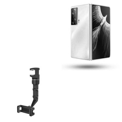 BoxWave Car Mount Compatible with Honor Magic Vs Ultimate - Rearview Mirror Car Mount, Rear View Mirror Adjustable GPS Car Mount - Jet Black