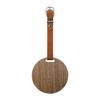 LITE Z-208 (010) Round Walnut Wood Nameplate view 1