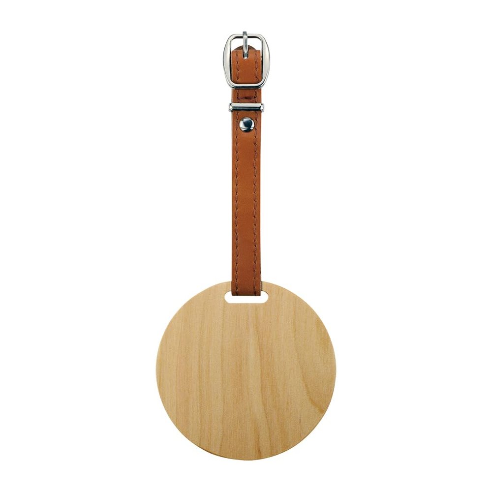 LITE Z-208 (030) Wood Name Plate Round Birch