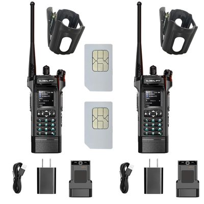 Wurui TXQ 6500 LTE 4G+UHF Analog Global-ptt walkie Talkie Phone Call Long Range Distance Adult Professional Police Two Way Radio Company Work (2pcs5288withSIMGPS)