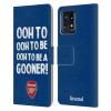 Head Case Designs Officially Licensed Arsenal FC Oooh to Be Gunners Leather Wallet Case Compatible with Moto Edge 40 Pro/Plus 2023 view 1