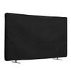 kwmobile Dust Cover for 24" TV - Linen TV Display Protector - Black view 1