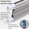 PQPQLI Heavy-Duty Ceiling Curtain Track, Double Curtain Rails Track, Room Divider Curtain Rods, Aluminum, for Privacy Curtains, RV Curtains, Shower Curtains(Gold,1.1/3.6ft) view 3