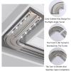 PQPQLI Heavy-Duty Ceiling Curtain Track, Double Curtain Rails Track, Room Divider Curtain Rods, Aluminum, for Privacy Curtains, RV Curtains, Shower Curtains(Gold,1.1/3.6ft) view 4