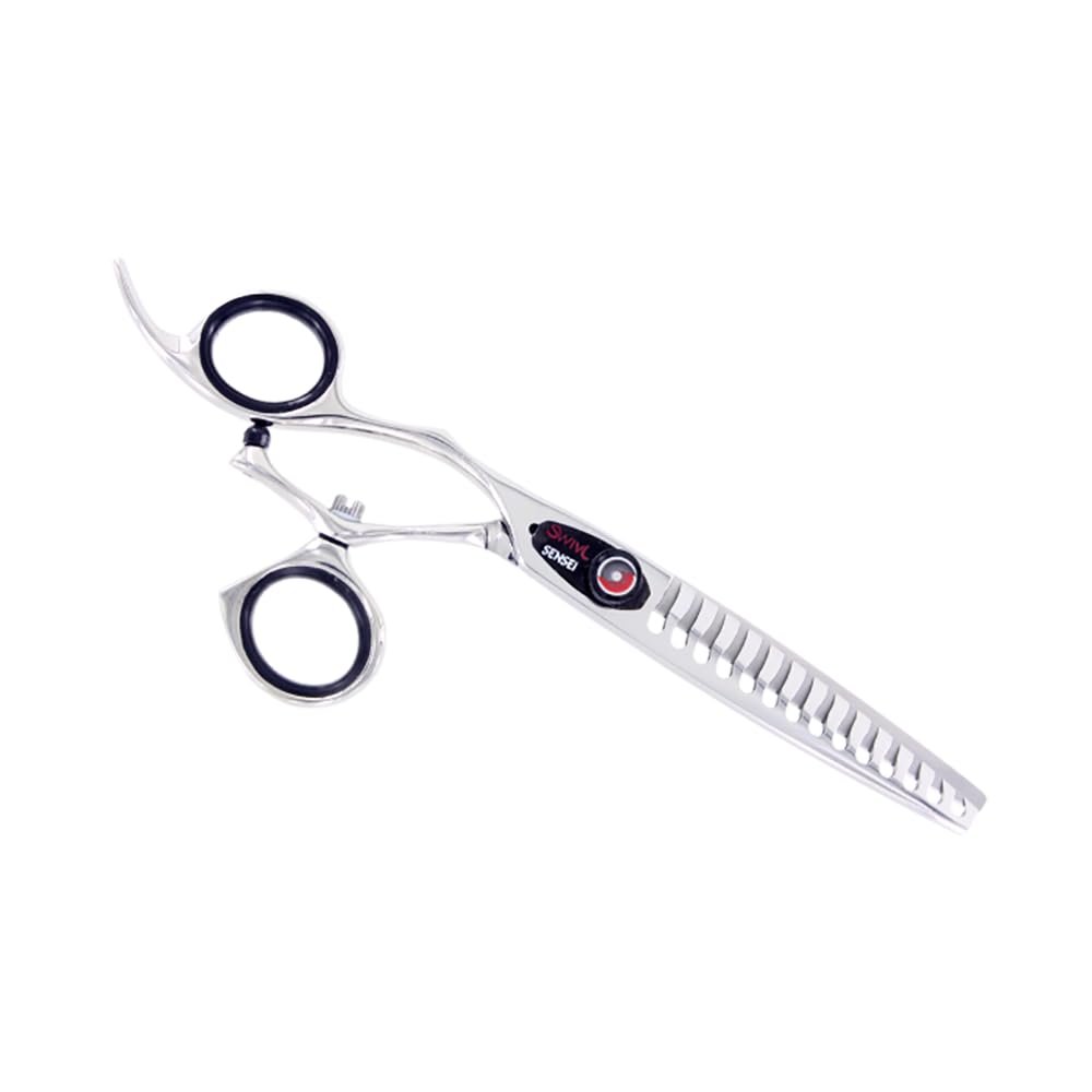 Sensei Shears Swivl 6" 14Tooth Left Hand Pointcut Texture Leaf Spring Shear