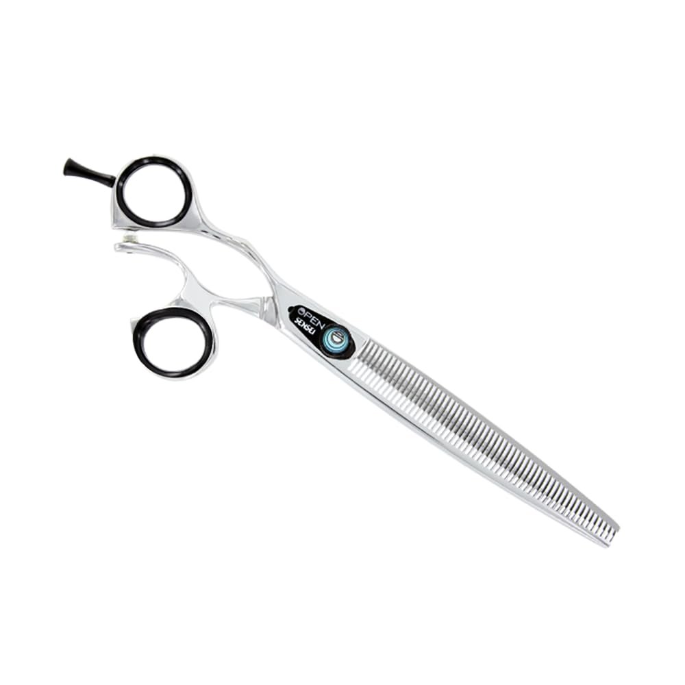 Sensei Shears Open 7.5" Left Handed Neutral Grip 57 Tooth Thinning Shear