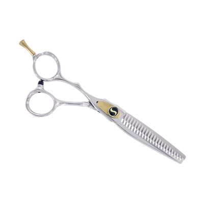 Sensei Shears Gsc 6" Left Hand Golden Crane 23 Tooth No Line Blending Shear